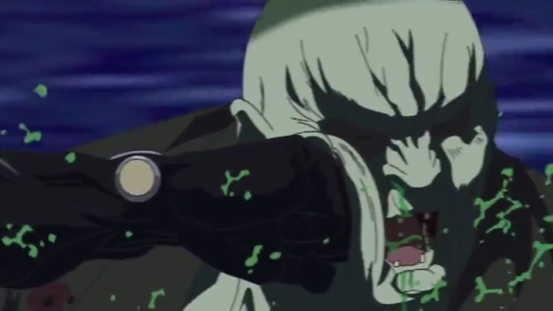 Adult Onion Man gets punched in Gantz.