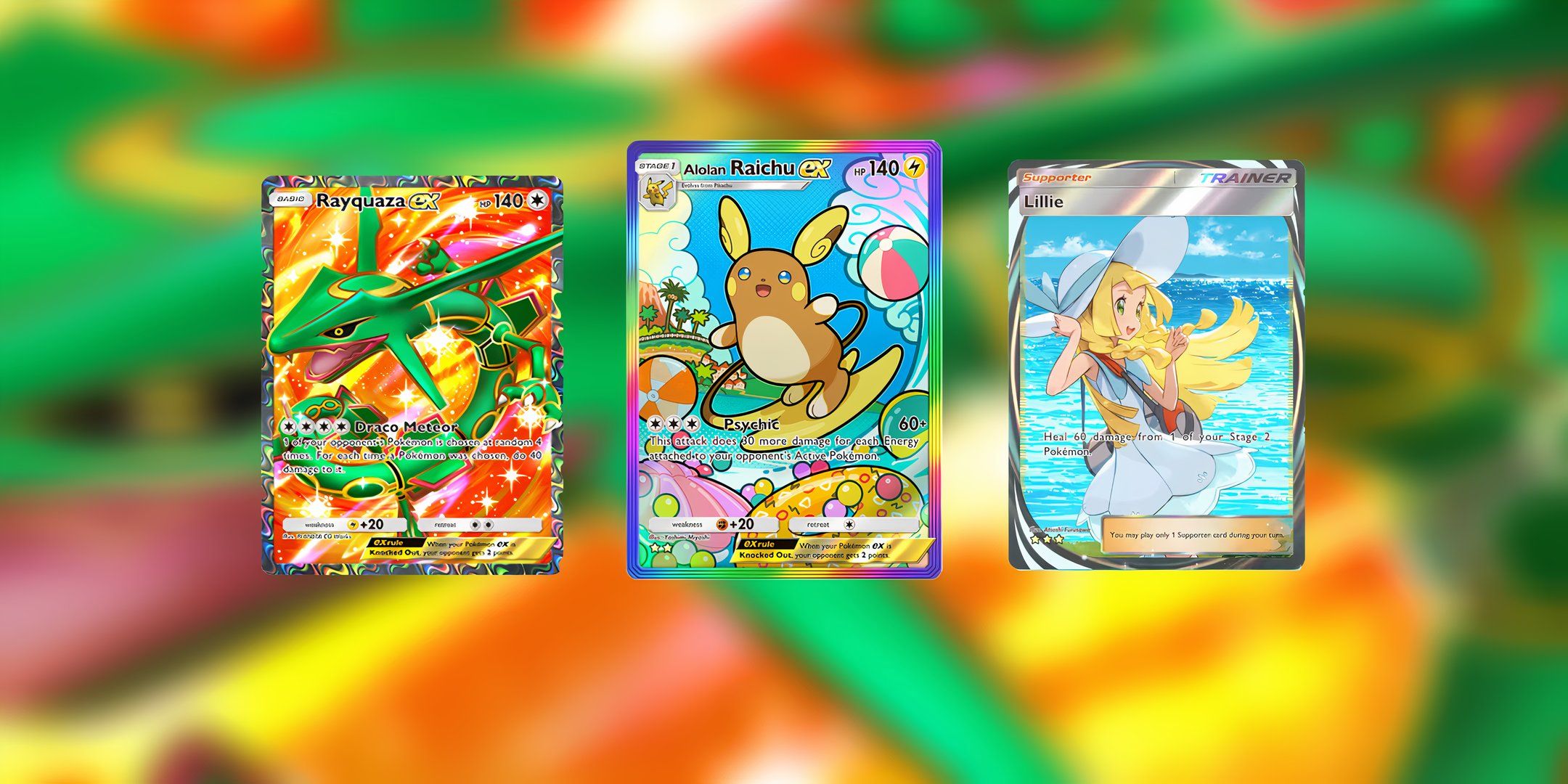 celestial guardians alolan raichu lillie and rayquaza.