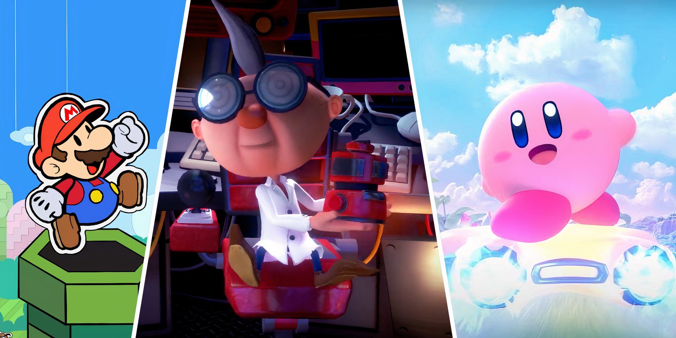 Paper Mario, E. Gadd, and Kirby are possible new additions to Mario Kart World's roster.