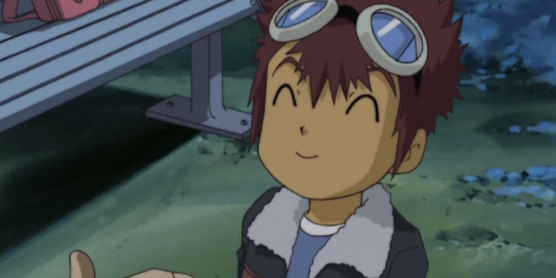 Davis smiling from Digimon Adventure 02.