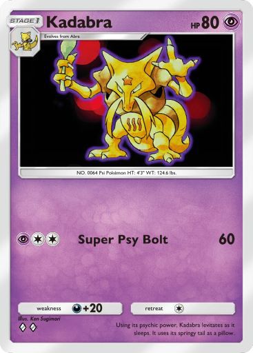 The Kadabra card in Pokemon TCG Pocket.