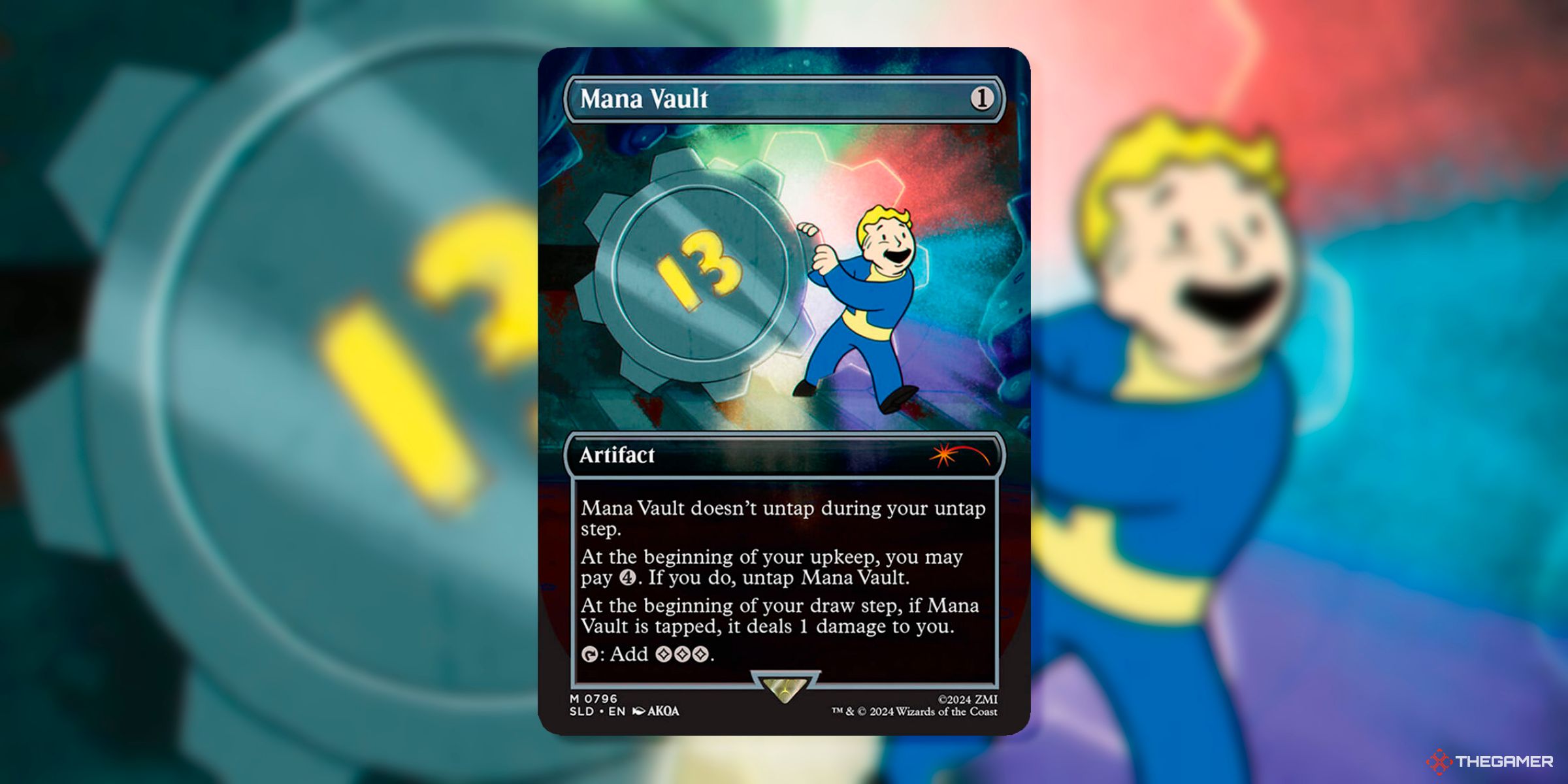 Mana Vault (Rainbow Foil Mythic, Secret Lair Bonus 796) Card By AKQA From Magic: The Gathering's Secret Lair Drops.