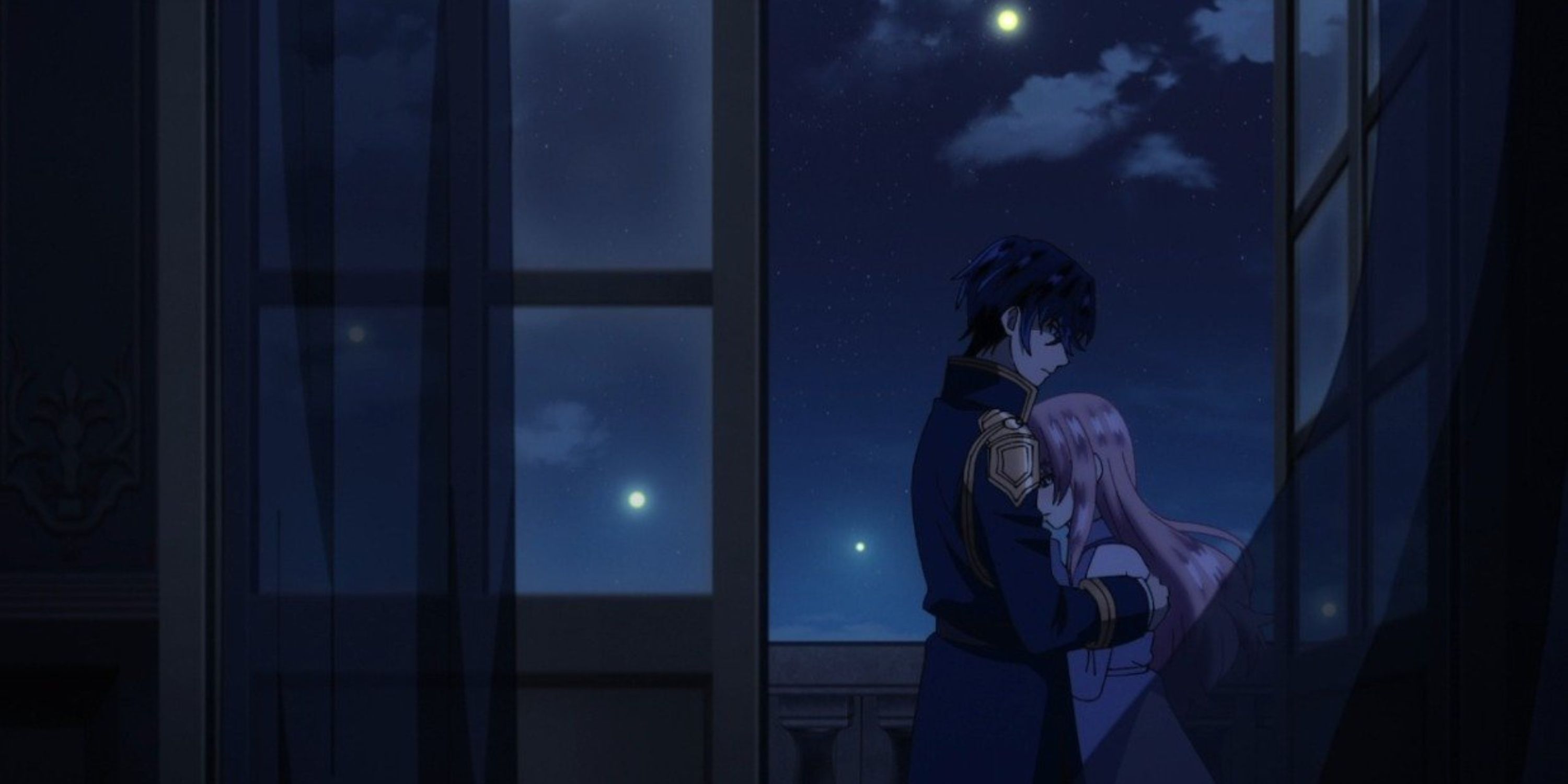 7th Time Loop couple hugging. 