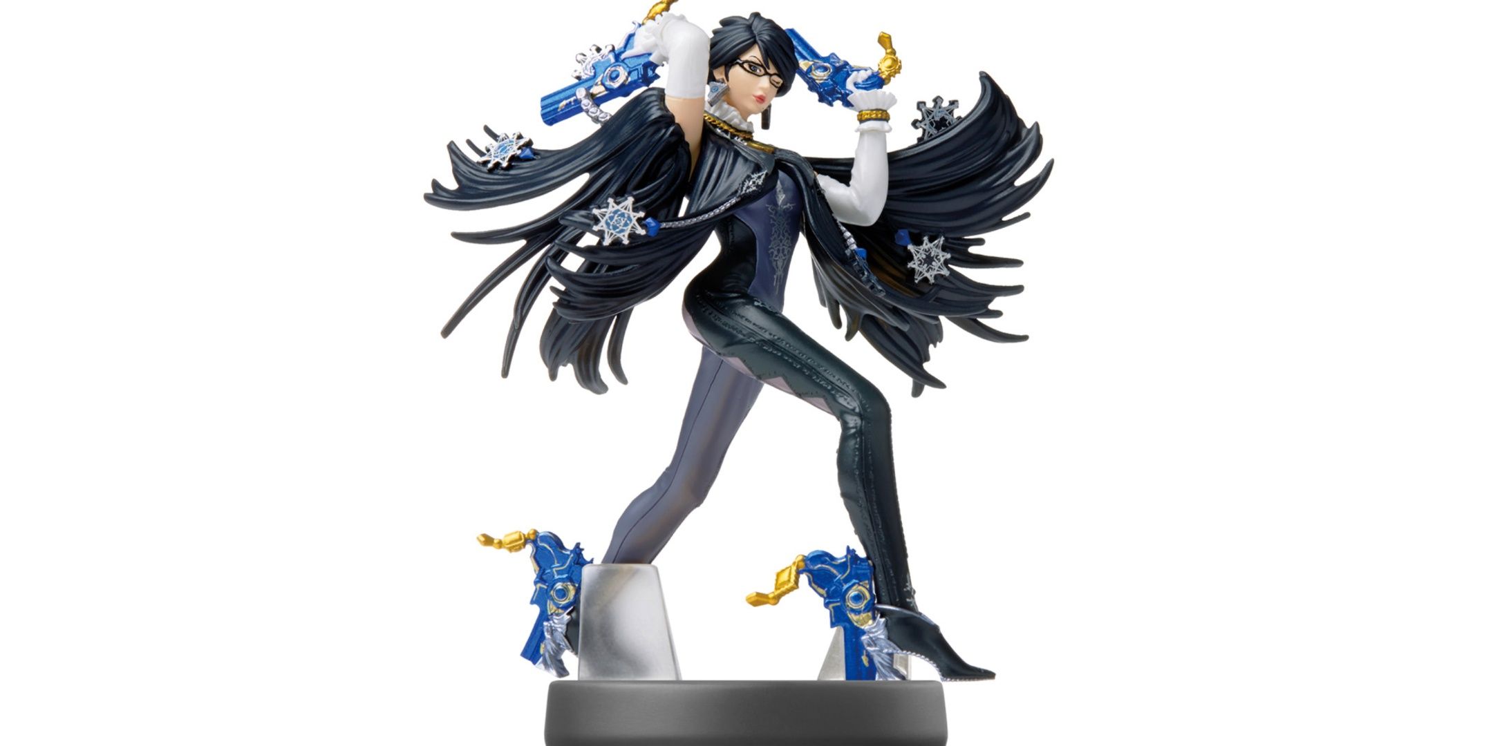 Bayonetta amiibo on a white background.
