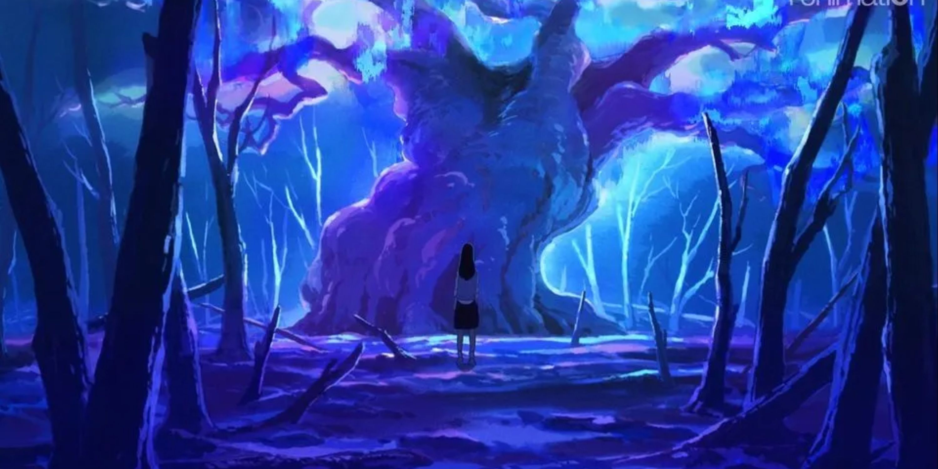 A picture of a lonely girl in the other world in Sonny Boy. 