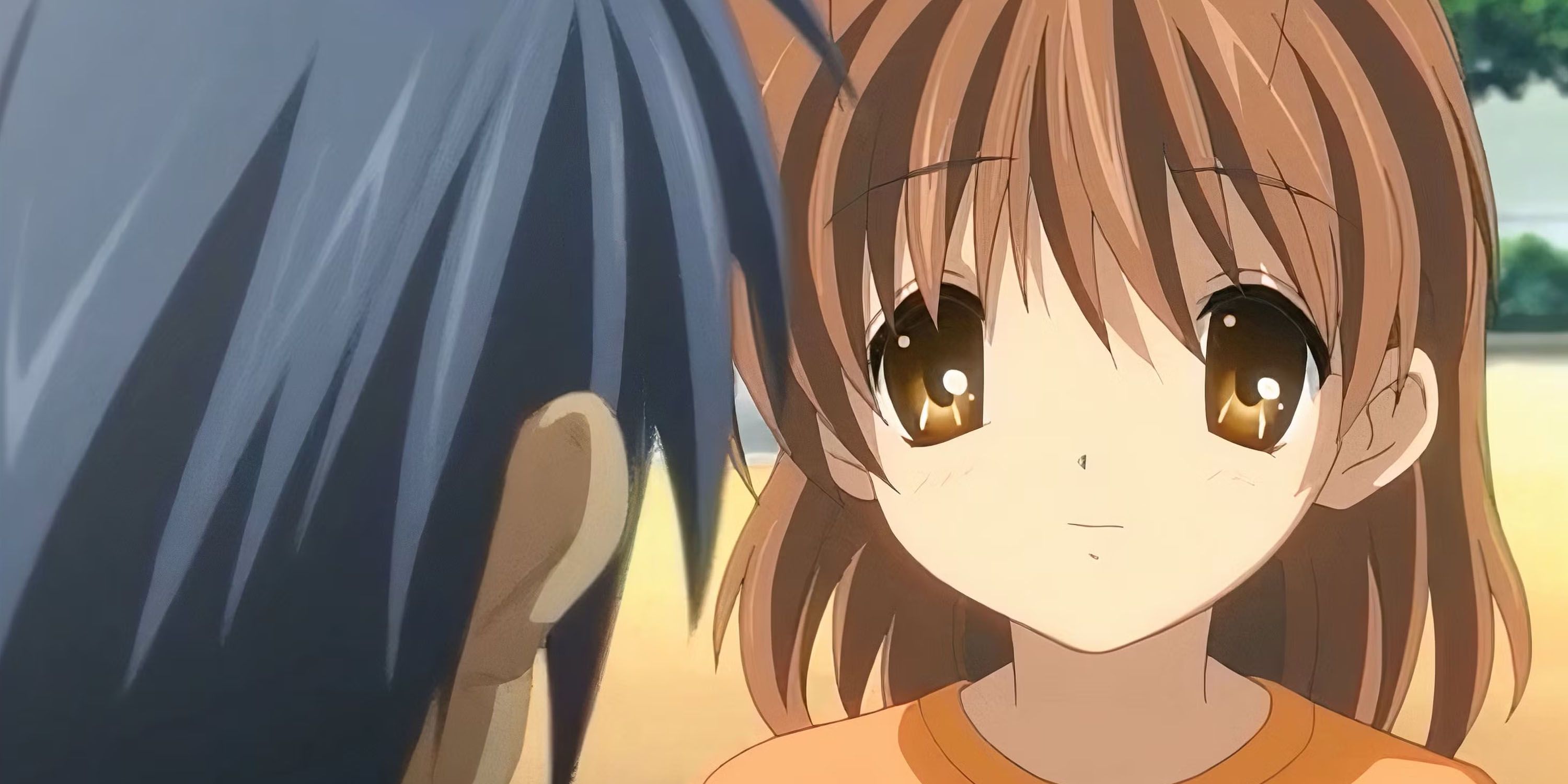 Nagisa offering Tomoya lunch in Clannad.