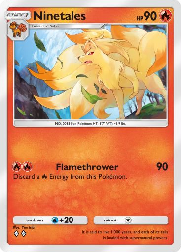 The Ninetales card in Pokemon TCG Pocket.
