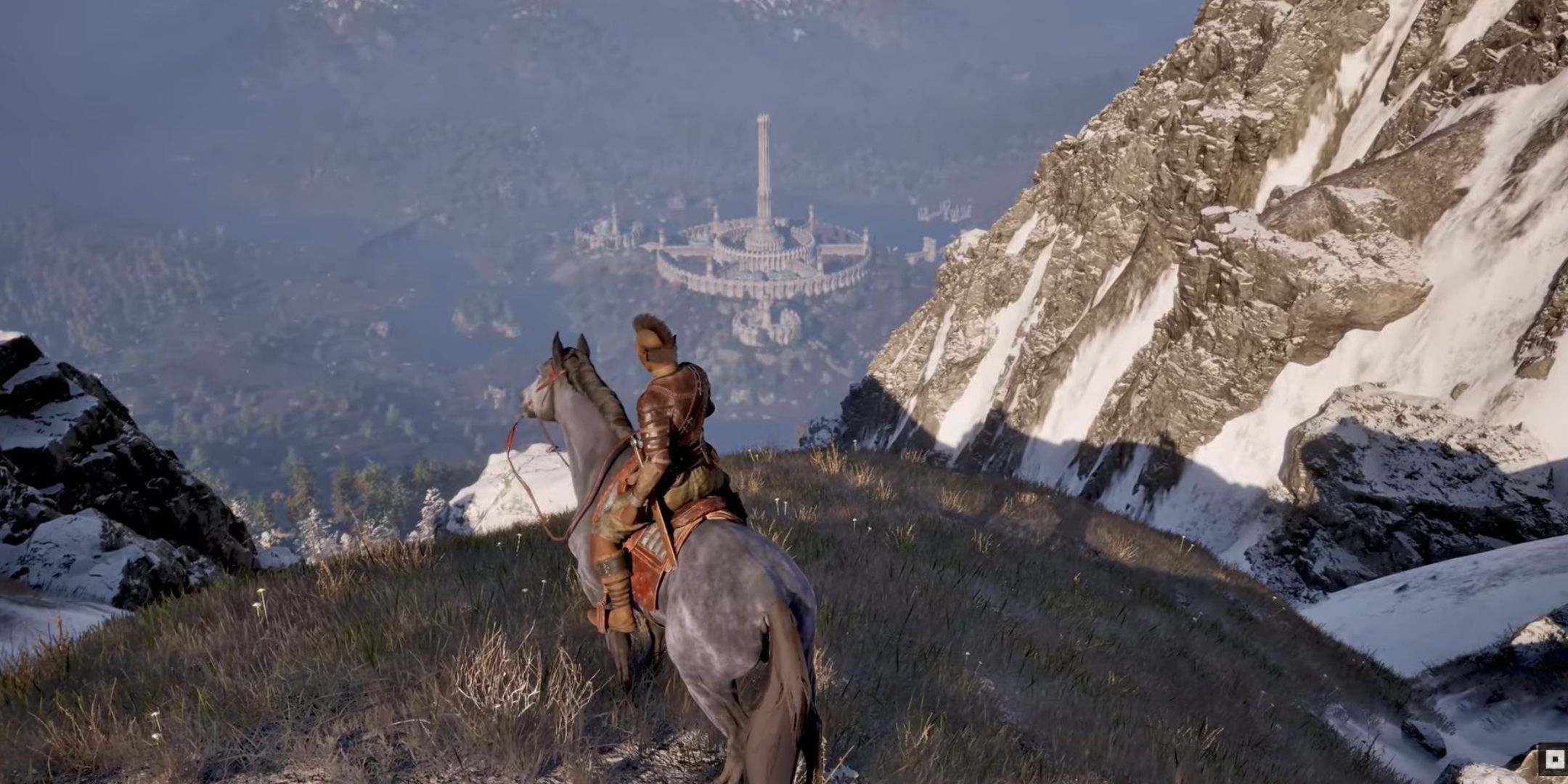 Oblivion Remaster Orc Atop Horse Overlooking Imperial City-1