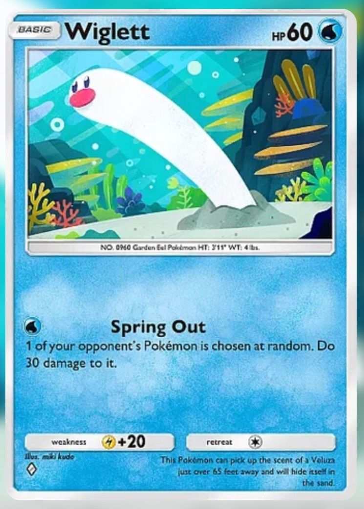 The Wiglett in Pokemon Trading Card Game Pocket.