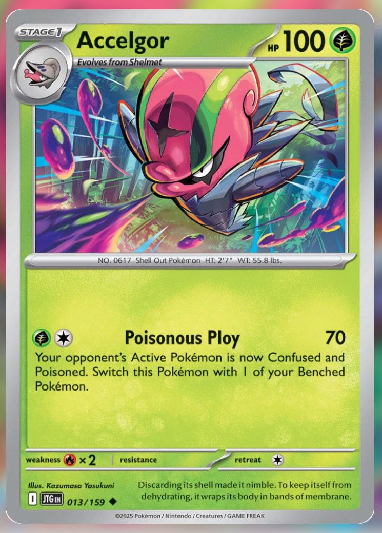 Pokemon TCG Journey Together Set List Accelgor 13-1
