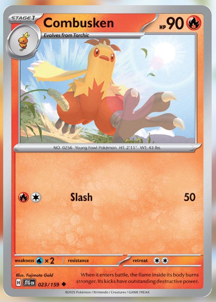 Pokemon TCG Journey Together Set List Combusken 23-1
