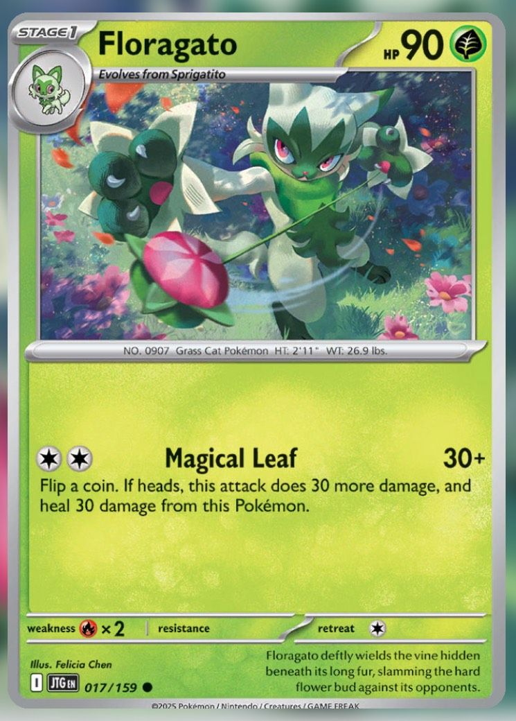 Pokemon TCG Journey Together Set List Florgato.