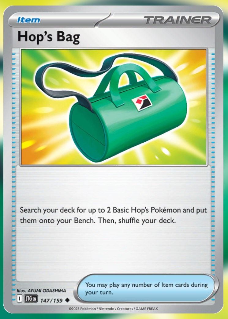 Pokemon TCG Journey Together Set List Hop's Bag 147