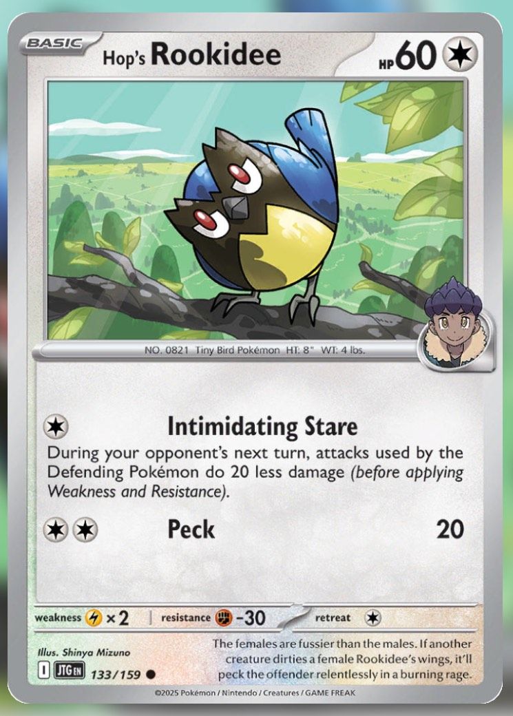 Pokemon TCG Journey Together Set List Hop's Rookidee 133