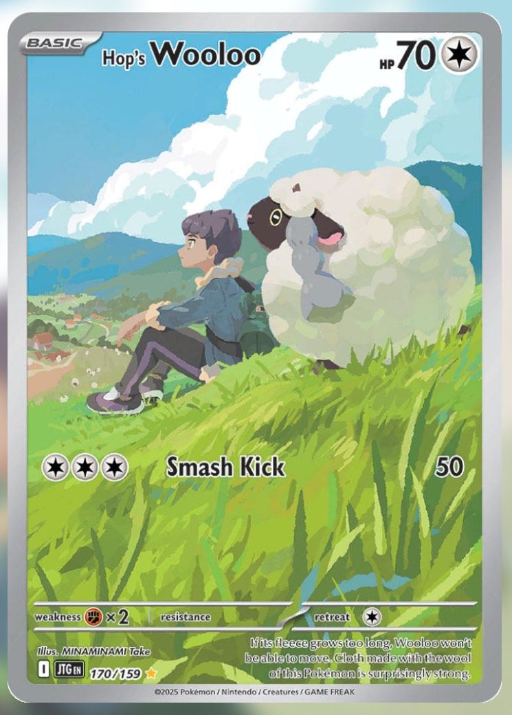 Pokemon TCG Journey Together Set List Hop's Wooloo 170