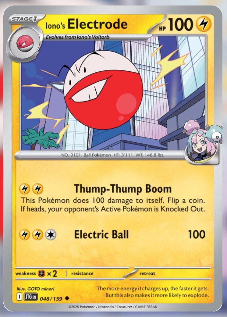 Pokemon TCG Journey Together Set List Iono's Electrod 48