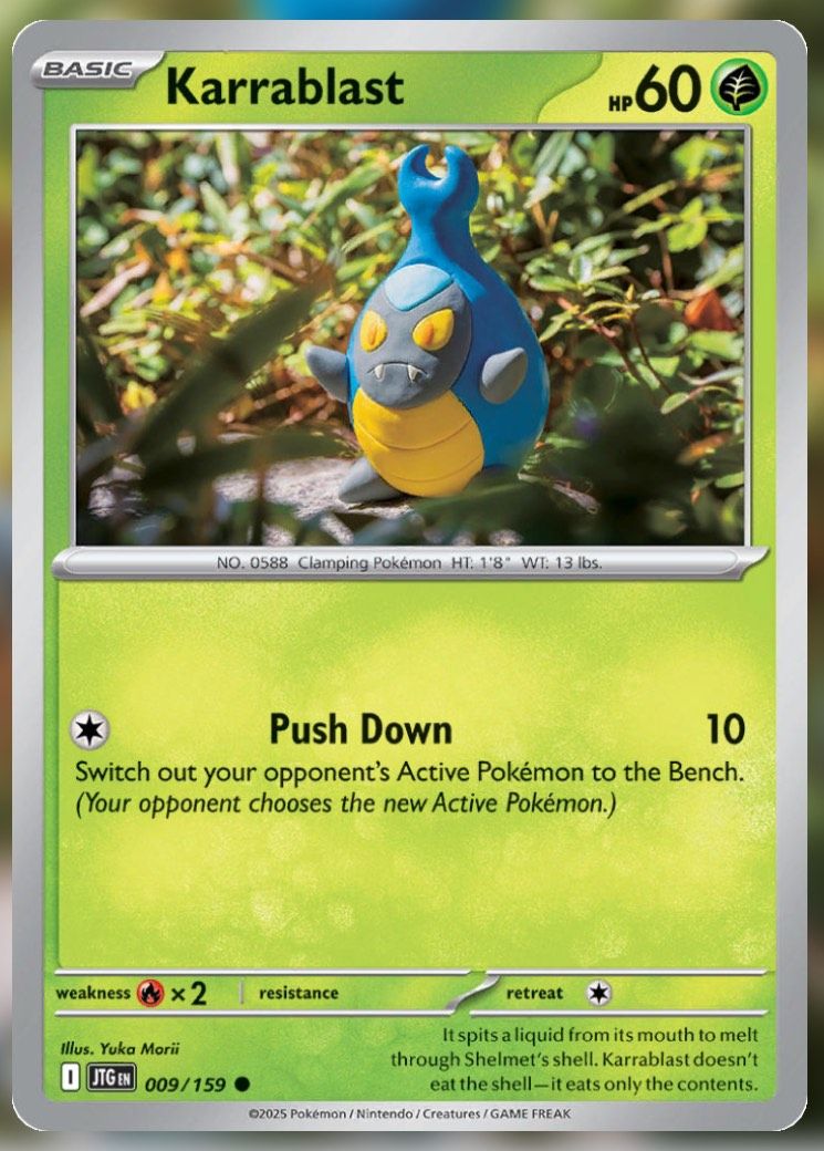 Pokemon TCG Journey Together Set List Karrablast 9