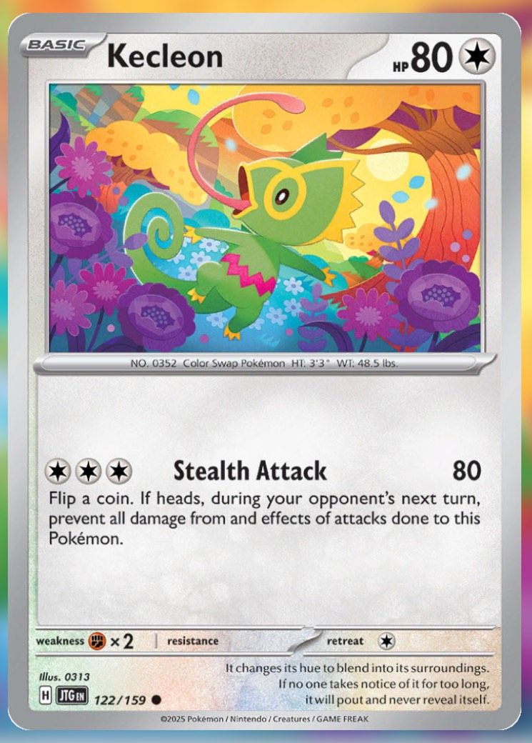 Pokemon TCG Journey Together Set List Kecleon 122