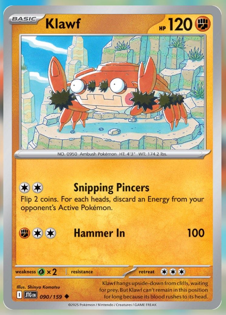 Pokemon TCG Journey Together Set List Klawf.