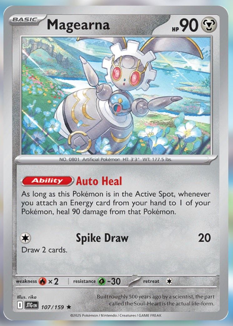 Pokemon TCG Journey Together Set List Magearna 107