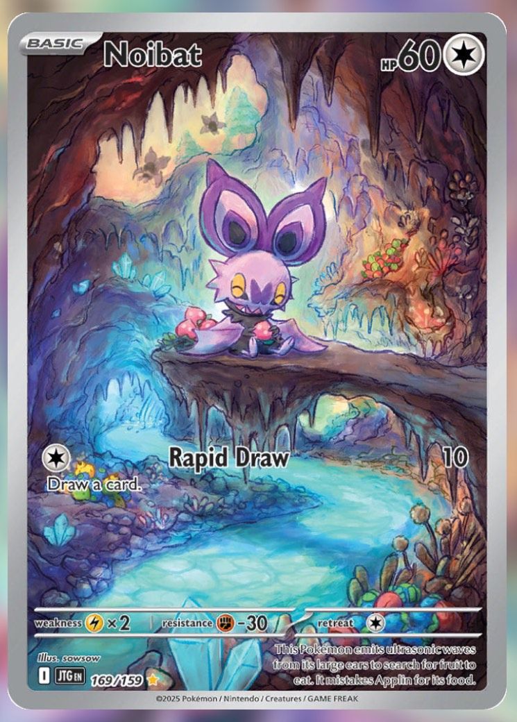 Pokemon TCG Journey Together Set List Noibat 169