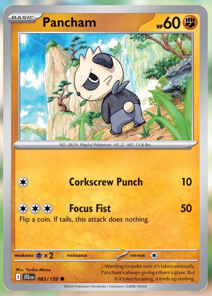 Pokemon TCG Journey Together Set List Pancham 83