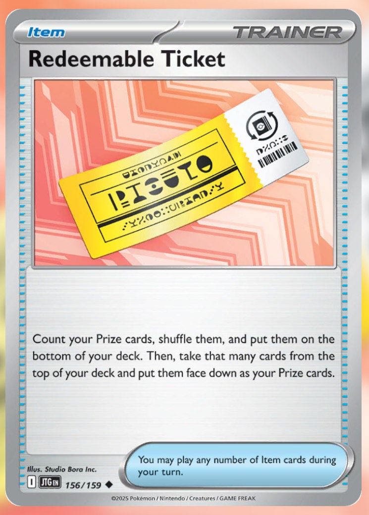 Pokemon TCG Journey Together Set List Redeemable Ticket 156