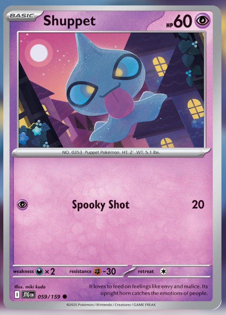 Pokemon TCG Journey Together Set List Shuppet 59-1