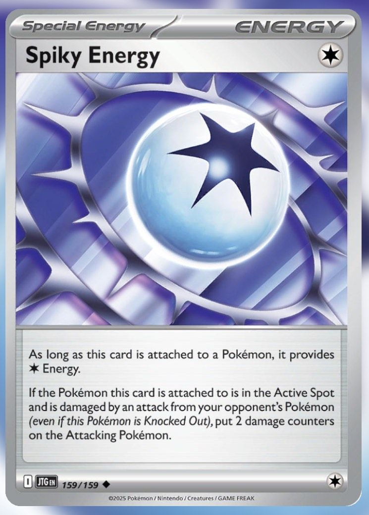 Pokemon TCG Journey Together Set List Spiky Energy 159