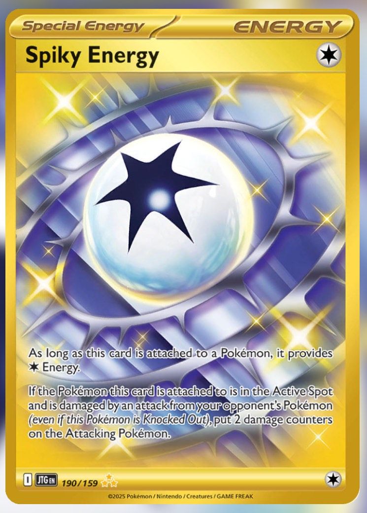 Pokemon TCG Journey Together Set List Spiky Energy 190-1