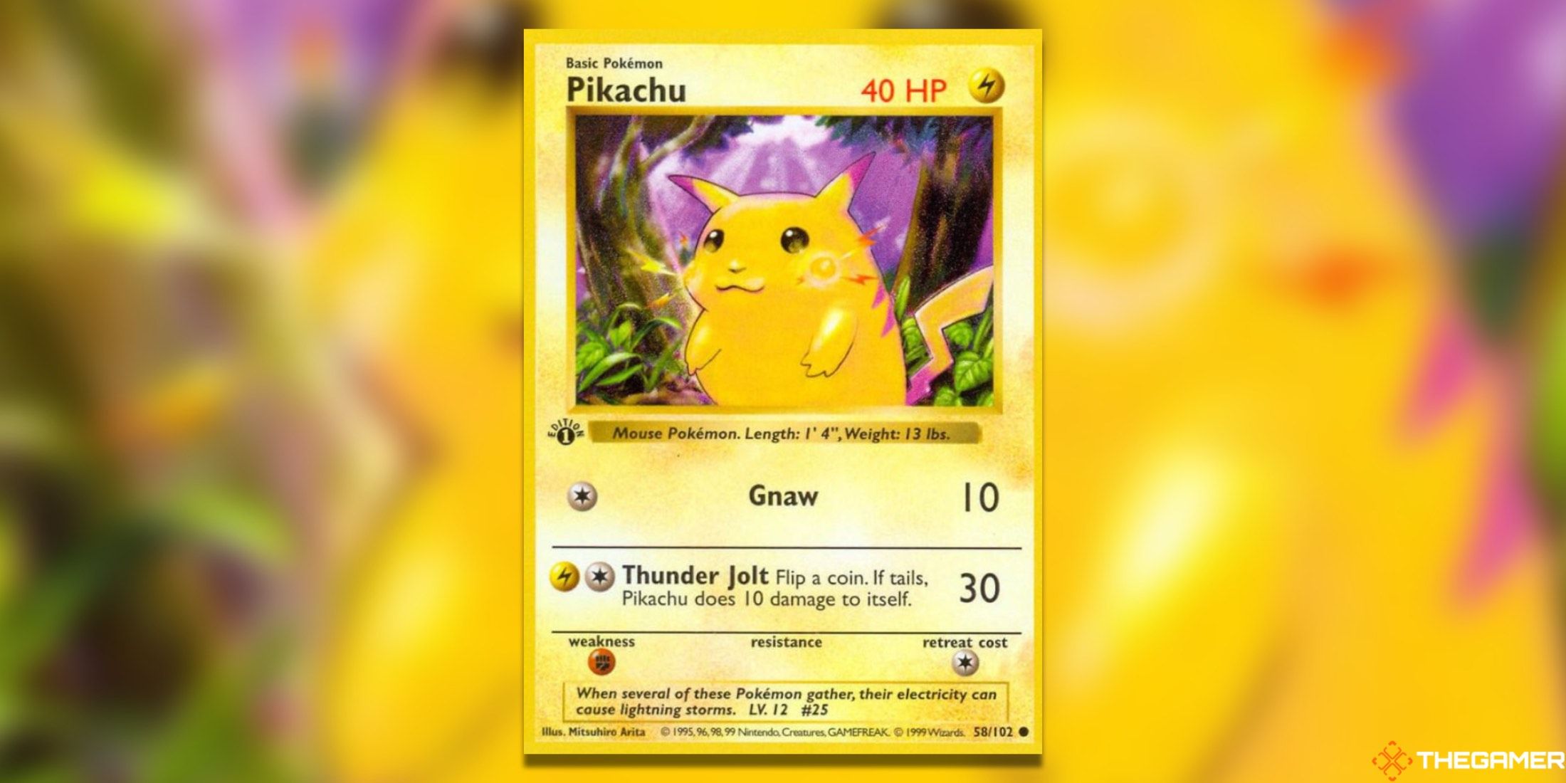 Pokemon TCG Most Valuable Common Cards First Edition Yellow Cheeks Pikachu