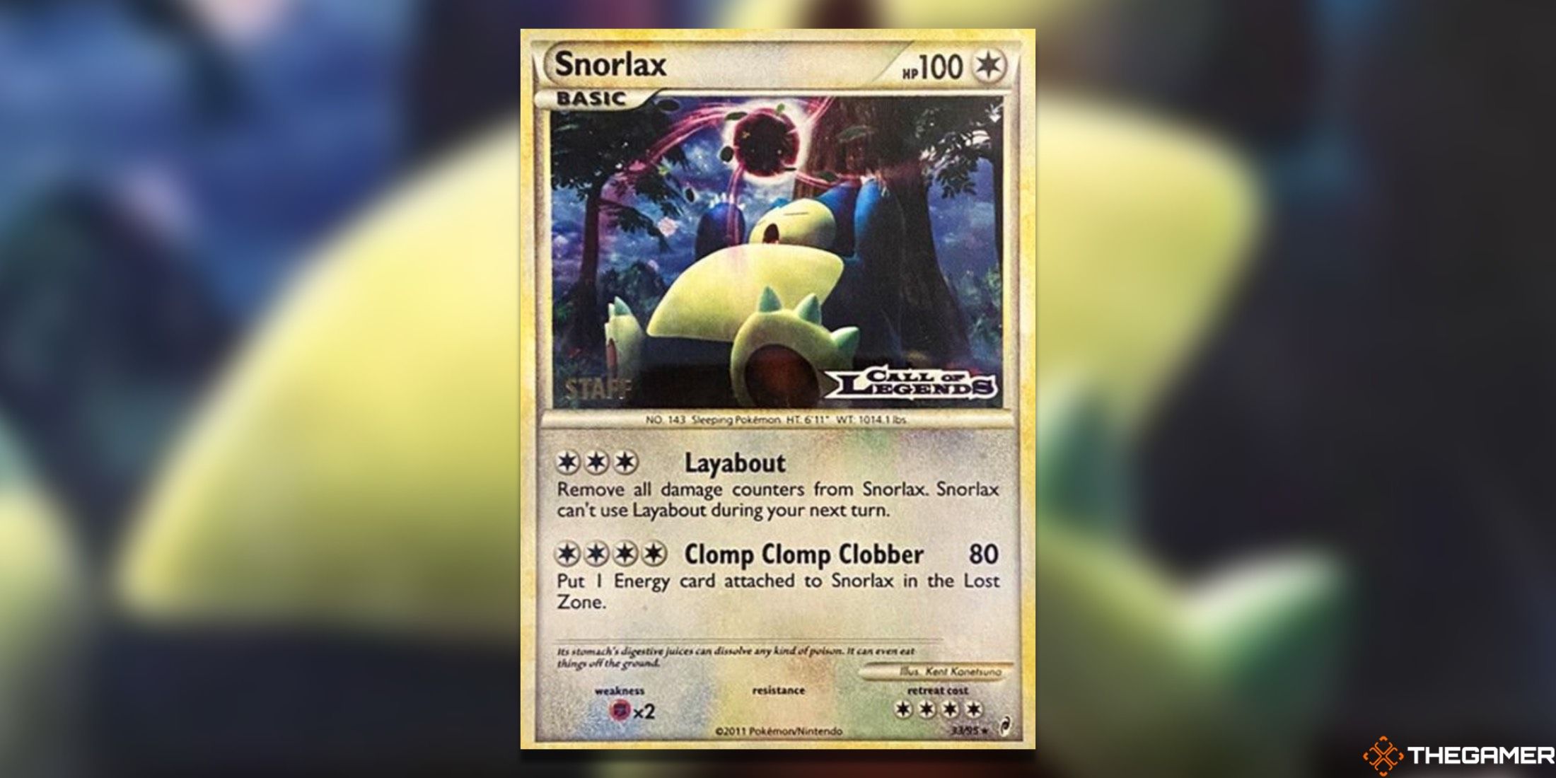 The Nintendo Promos Snorlax from the Pokemon TCG.