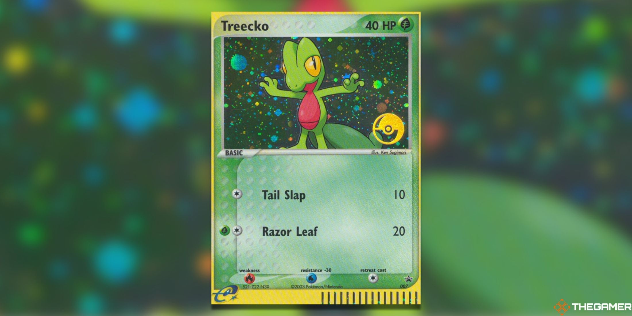 The Nintendo Promos Treecko from the Pokemon TCG.