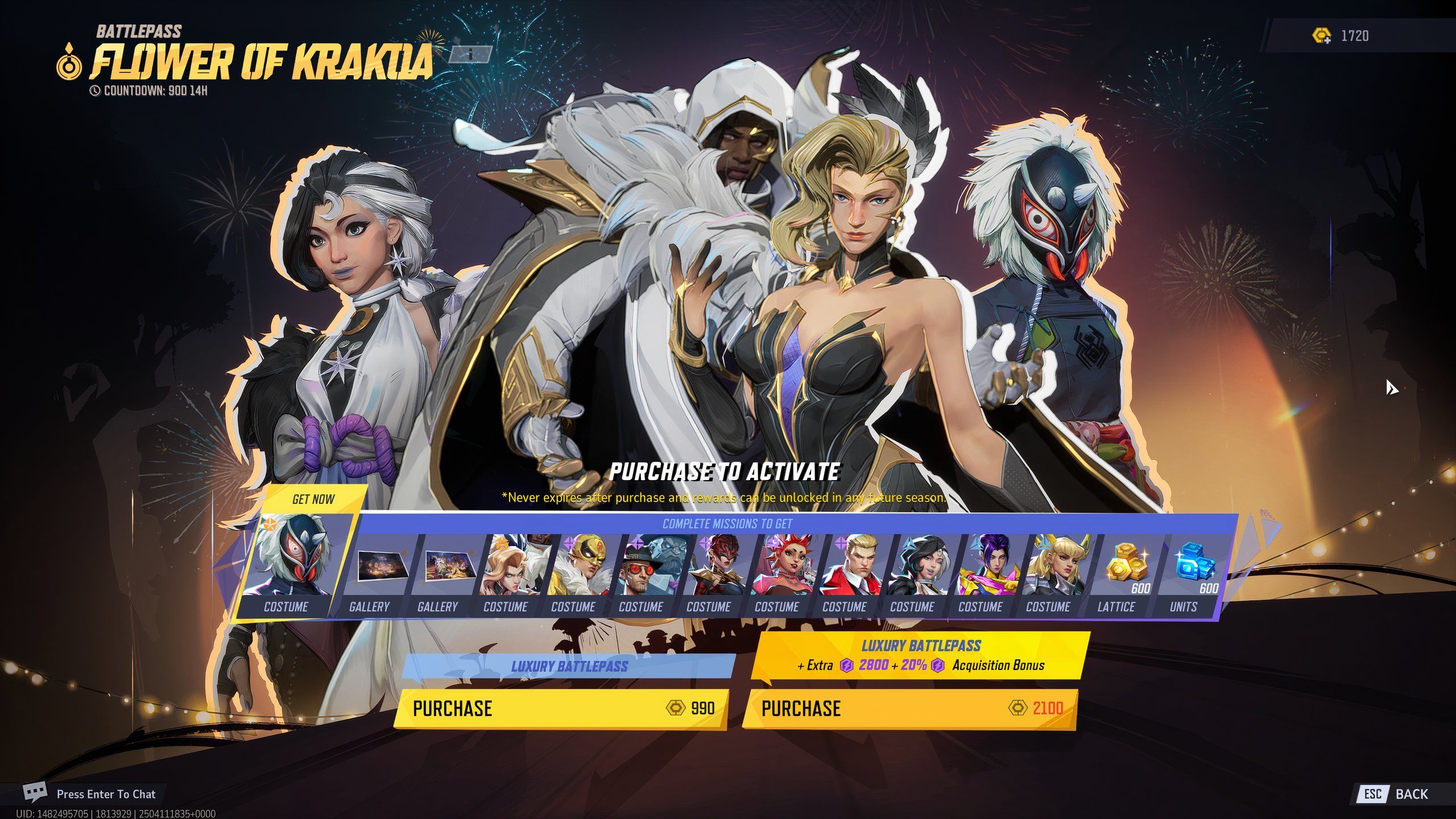 Purchase battle pass season 2 menu in Marvel Rivals
