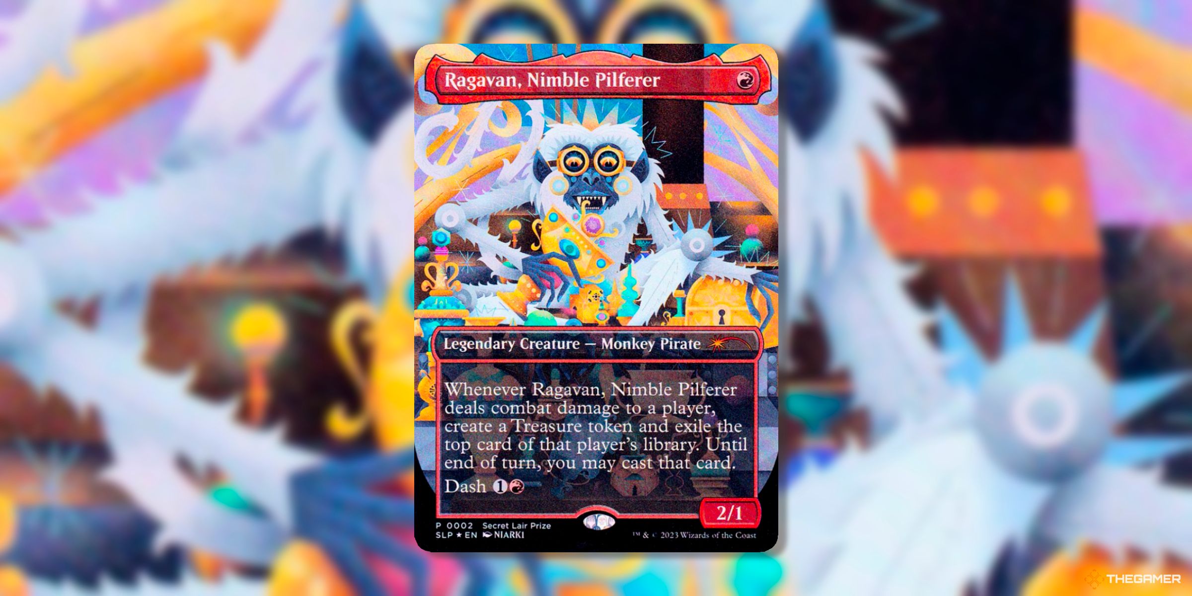 Ragavan, Nimble Pilferer (Secret Lair Showdown Promo, 2) Legendary Creature Card By NIARK1 From Magic: The Gathering.