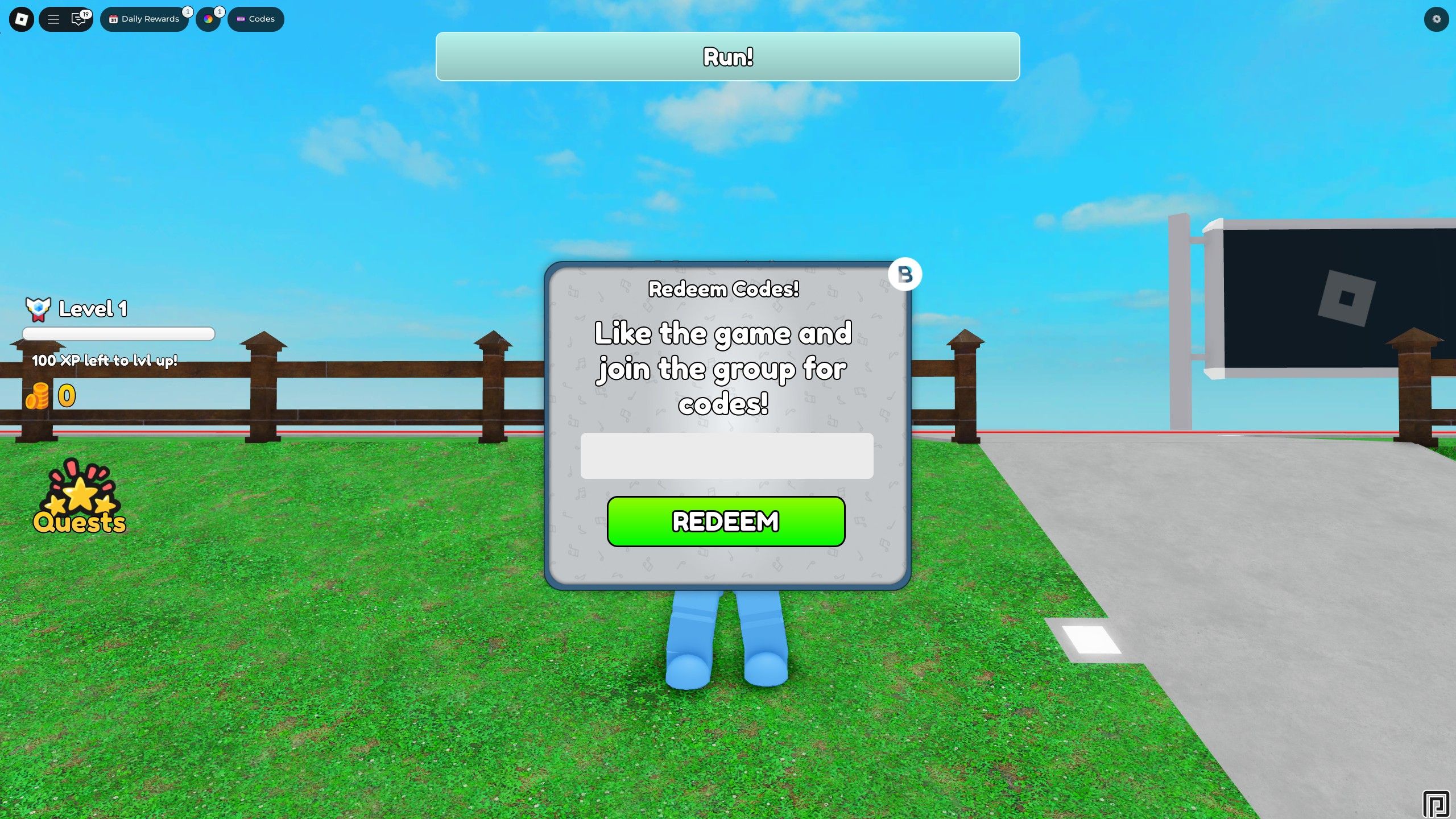 the codes box in Musical Chairs on Roblox