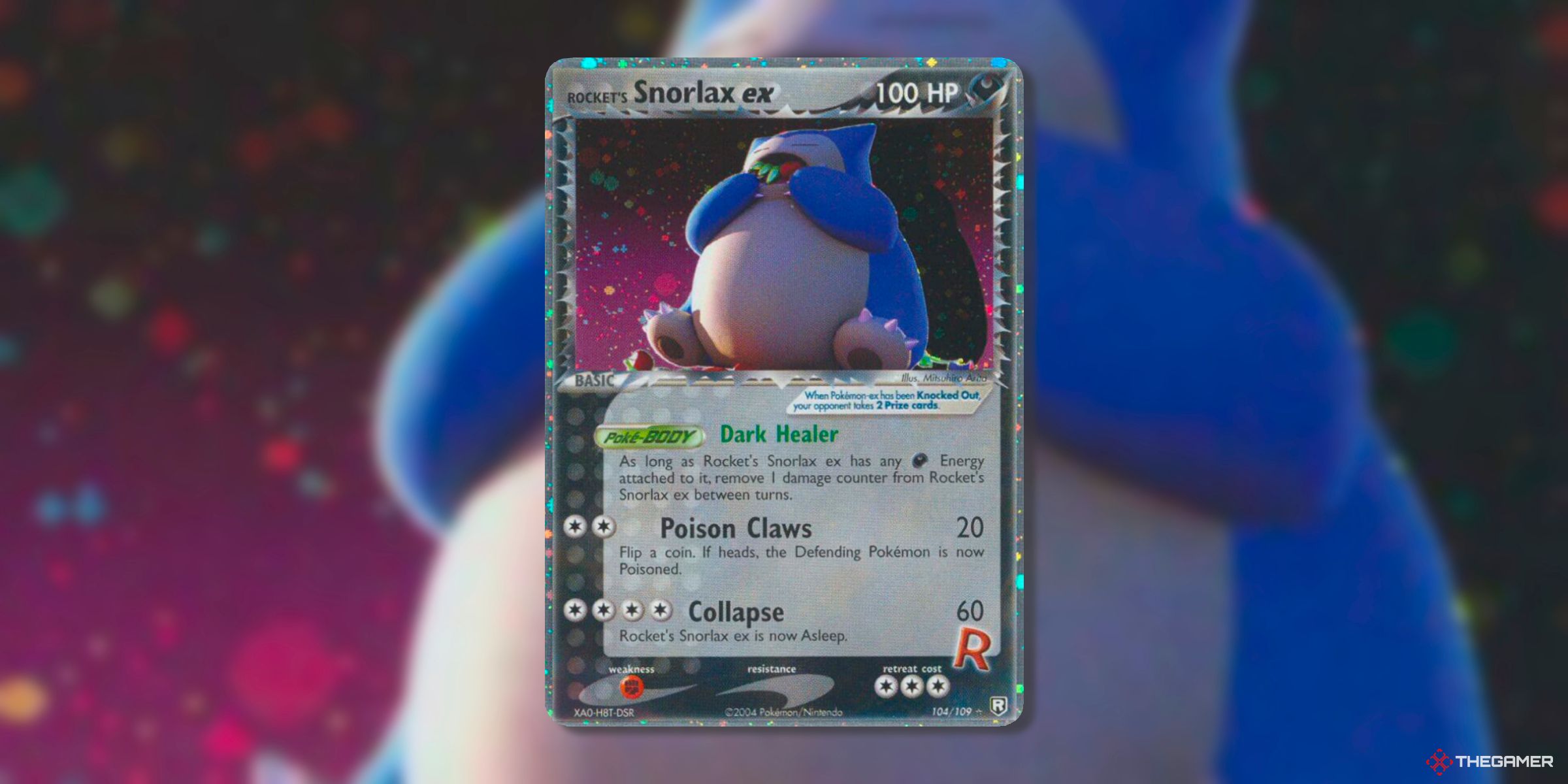 Rocket's Snorlax-ex From The Set Ex Team Rocket Returns Of The Pokemon TCG.