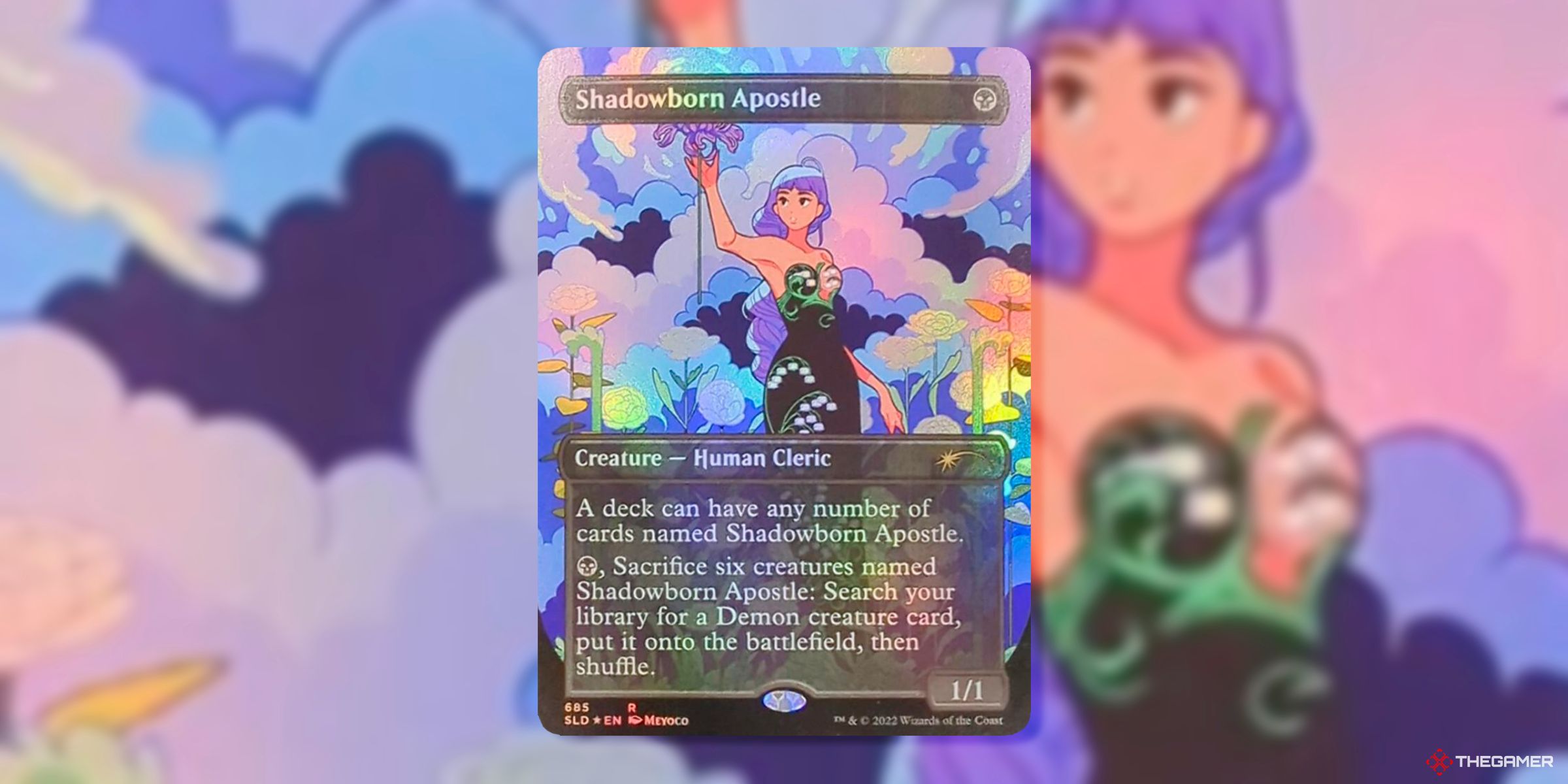 Shadowborn Apostle (Rainbow Foil Rare, Secret Lair Bonus 685) Card By Meyoco From Magic: The Gathering's Secret Lair Drops.