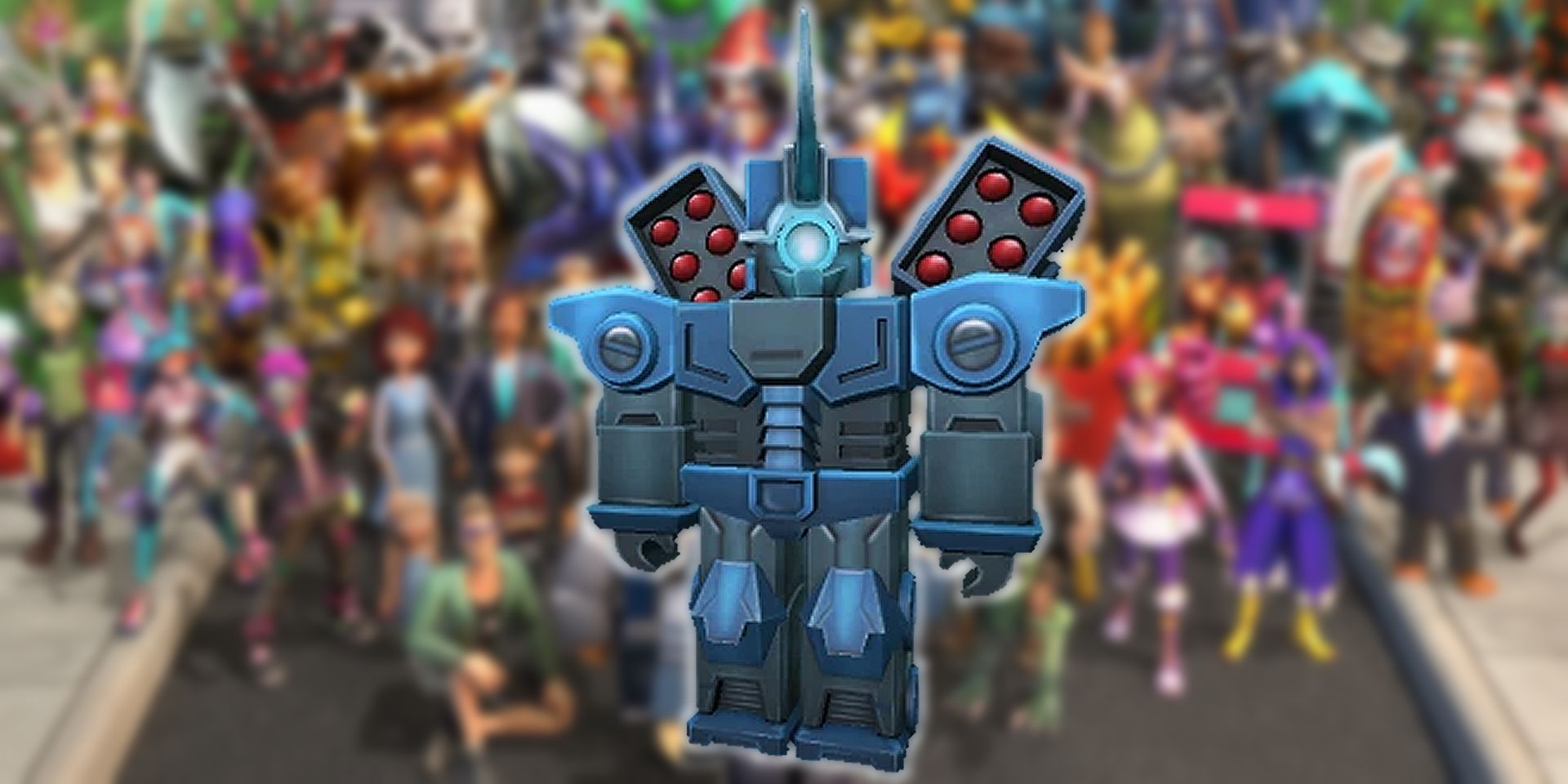 The Blocky Mech Avatar in Roblox.