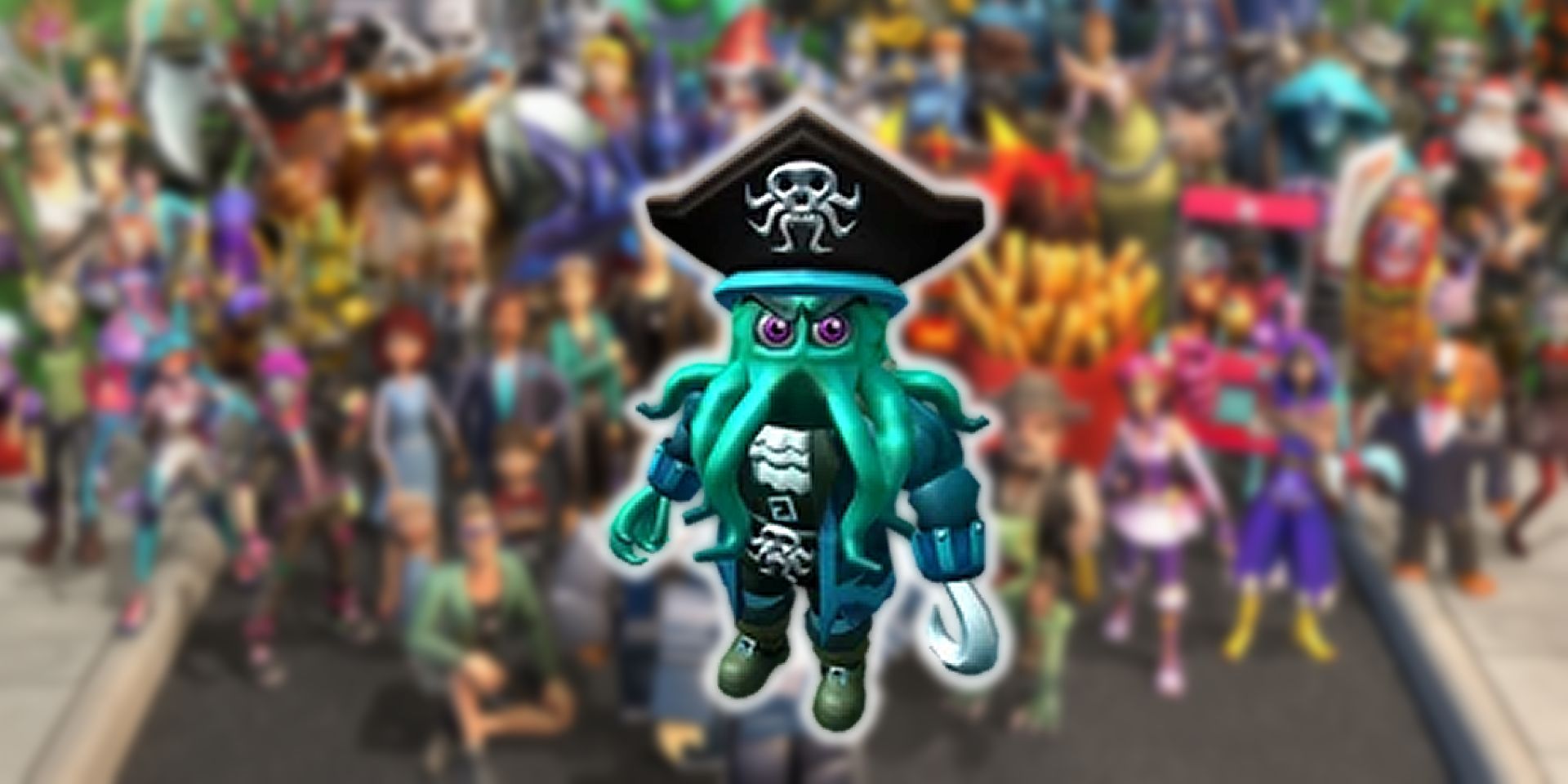 The Captain Squid Avatar in Roblox.