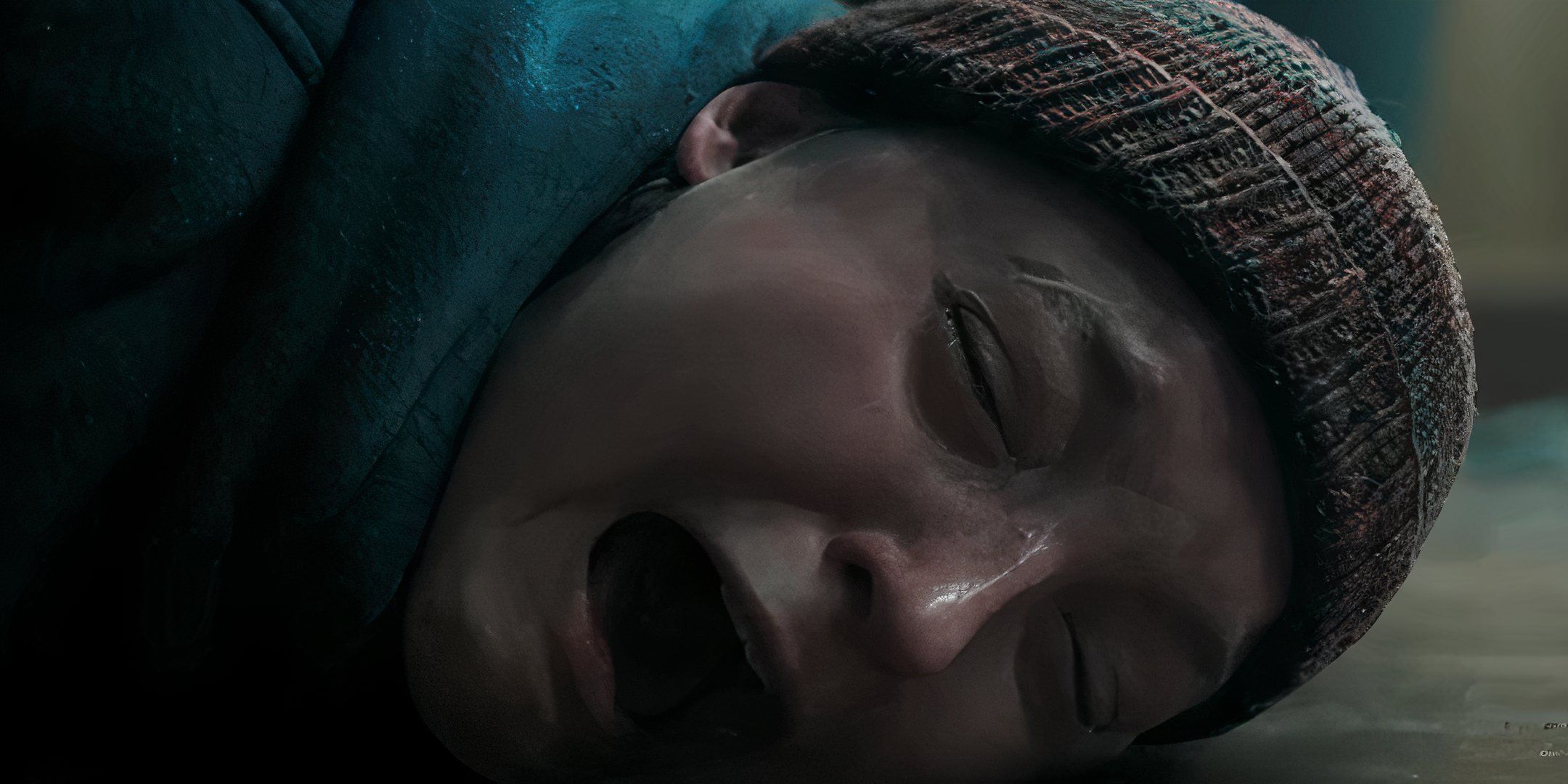Ellie crying in The Last of Us.