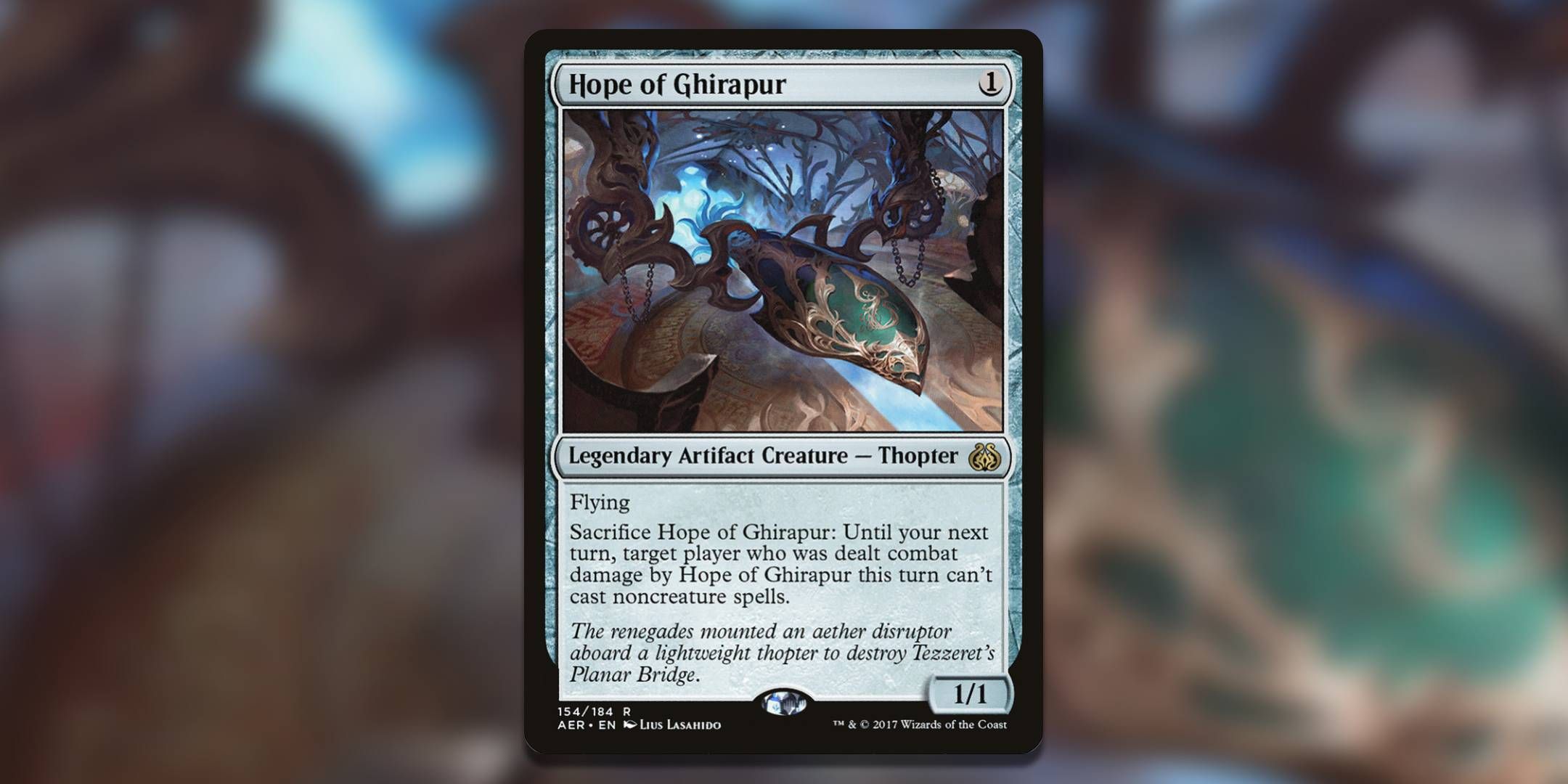 The Magic the Gathering card Hope of Ghirapur by Lius Lashido.