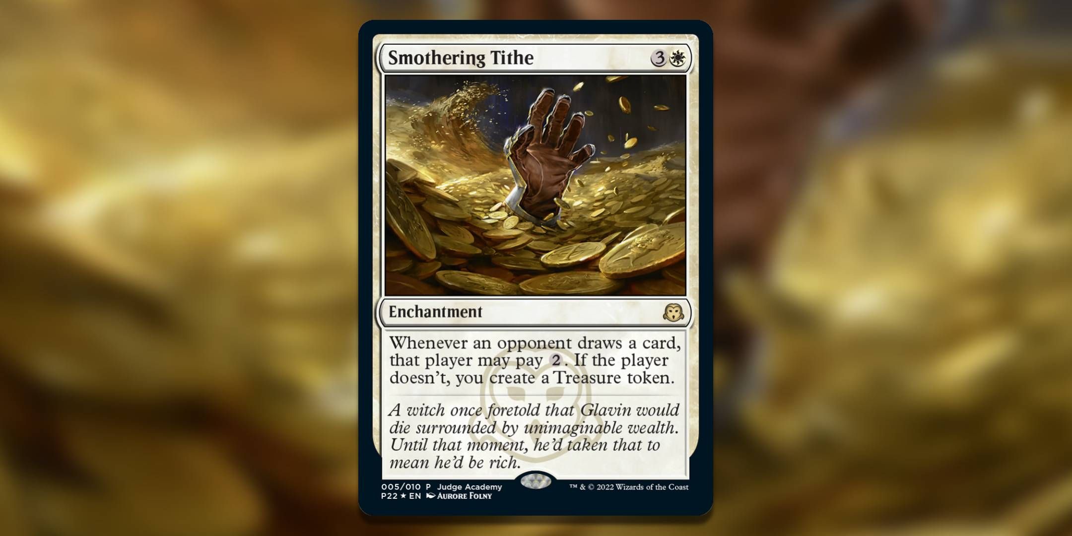 The Magic The Gathering card Smothering Tithe Aurore Folny.-1