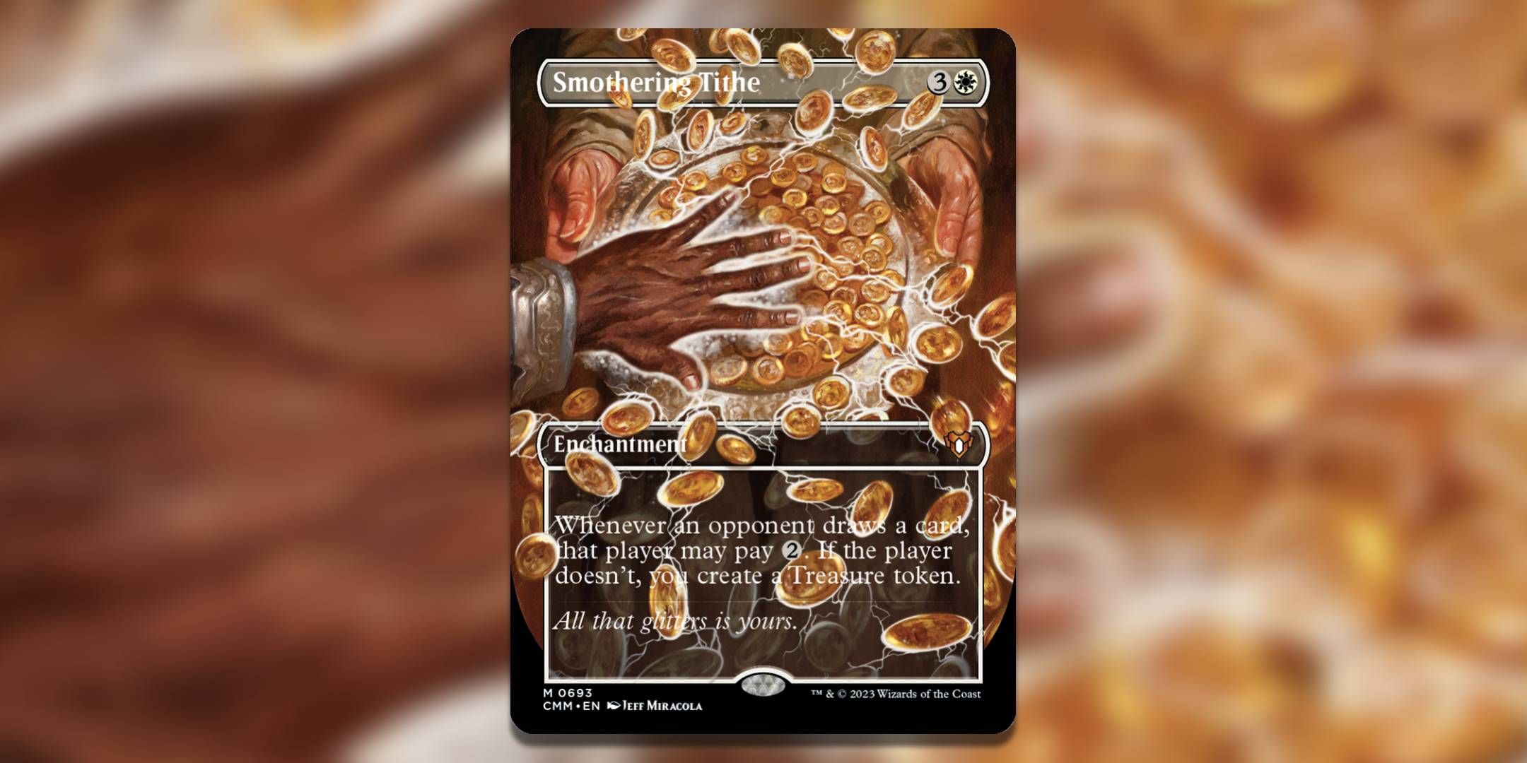 The Magic The Gathering card Smothering Tithe by Jeff Miracola.-1