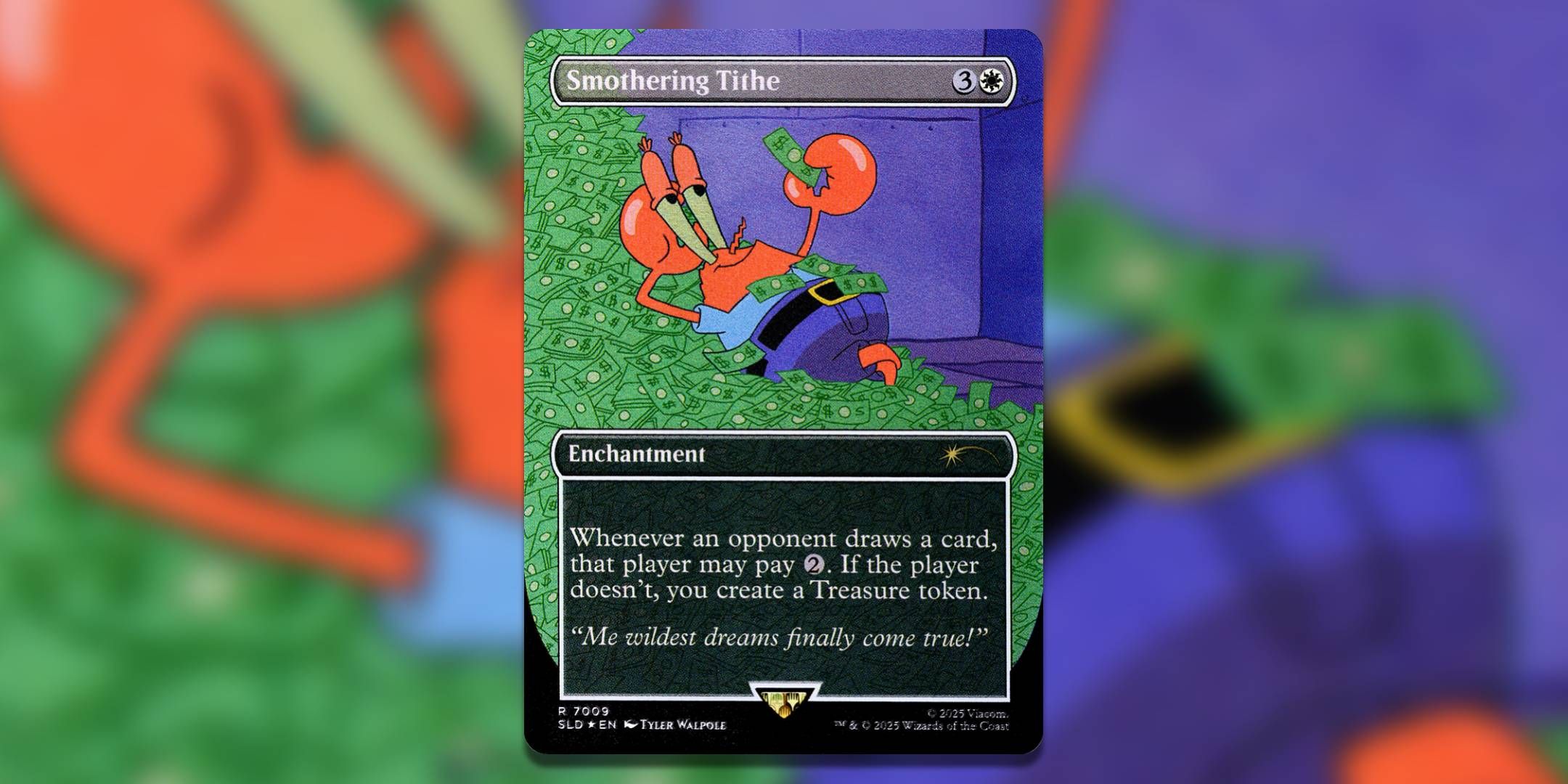 The Magic The Gathering card Smothering Tithe Tyler Walpole.-1