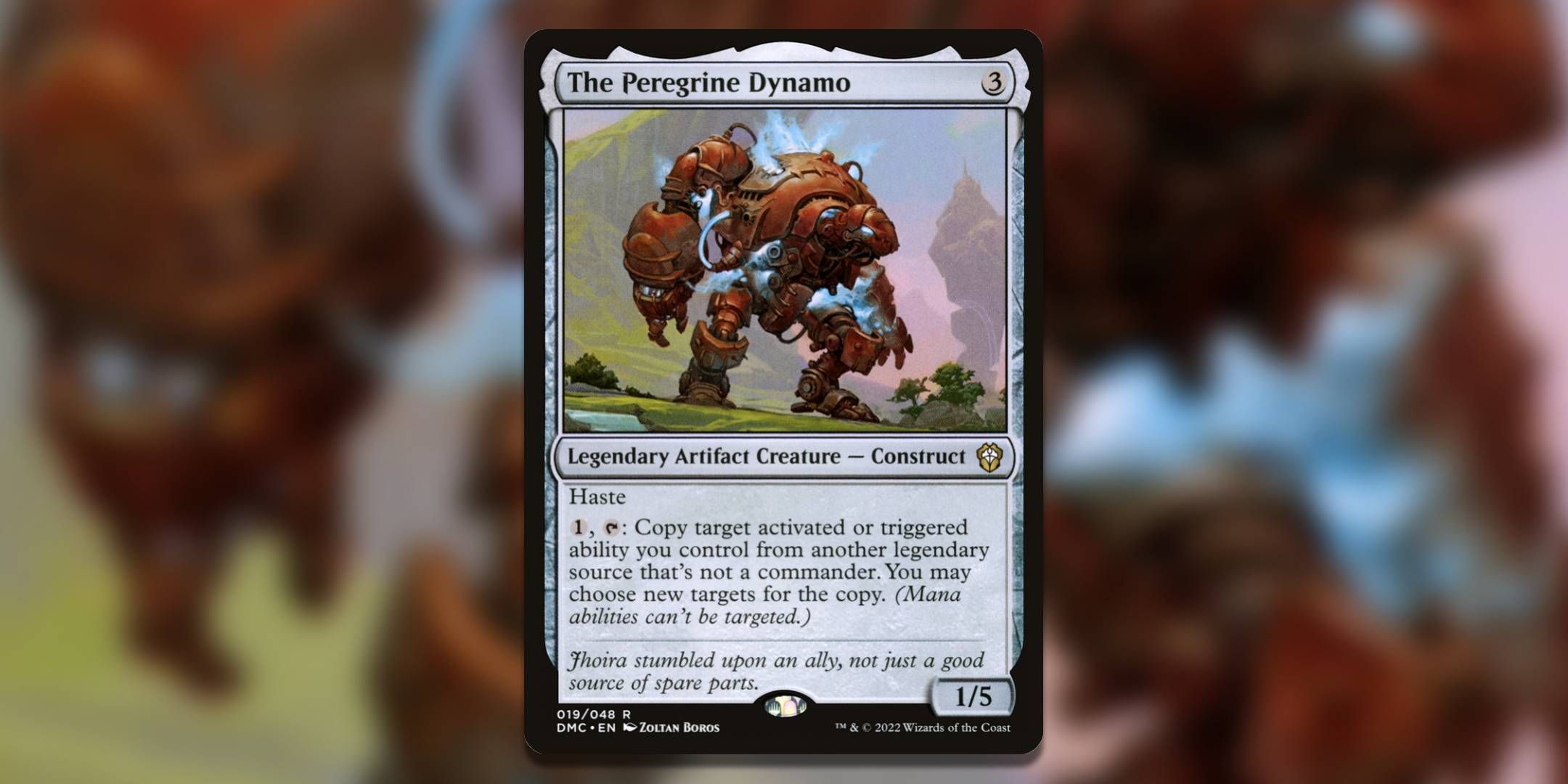 The Magic the Gathering card The Peregrine Dynamo by Zoltan Boros.