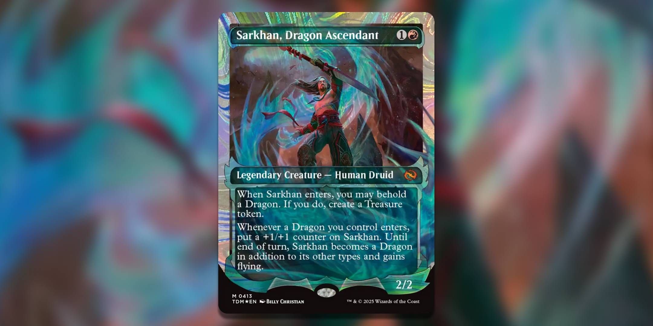 The Magic The Gathering Sarkhan Dragon Ascendant by Billy Christian.