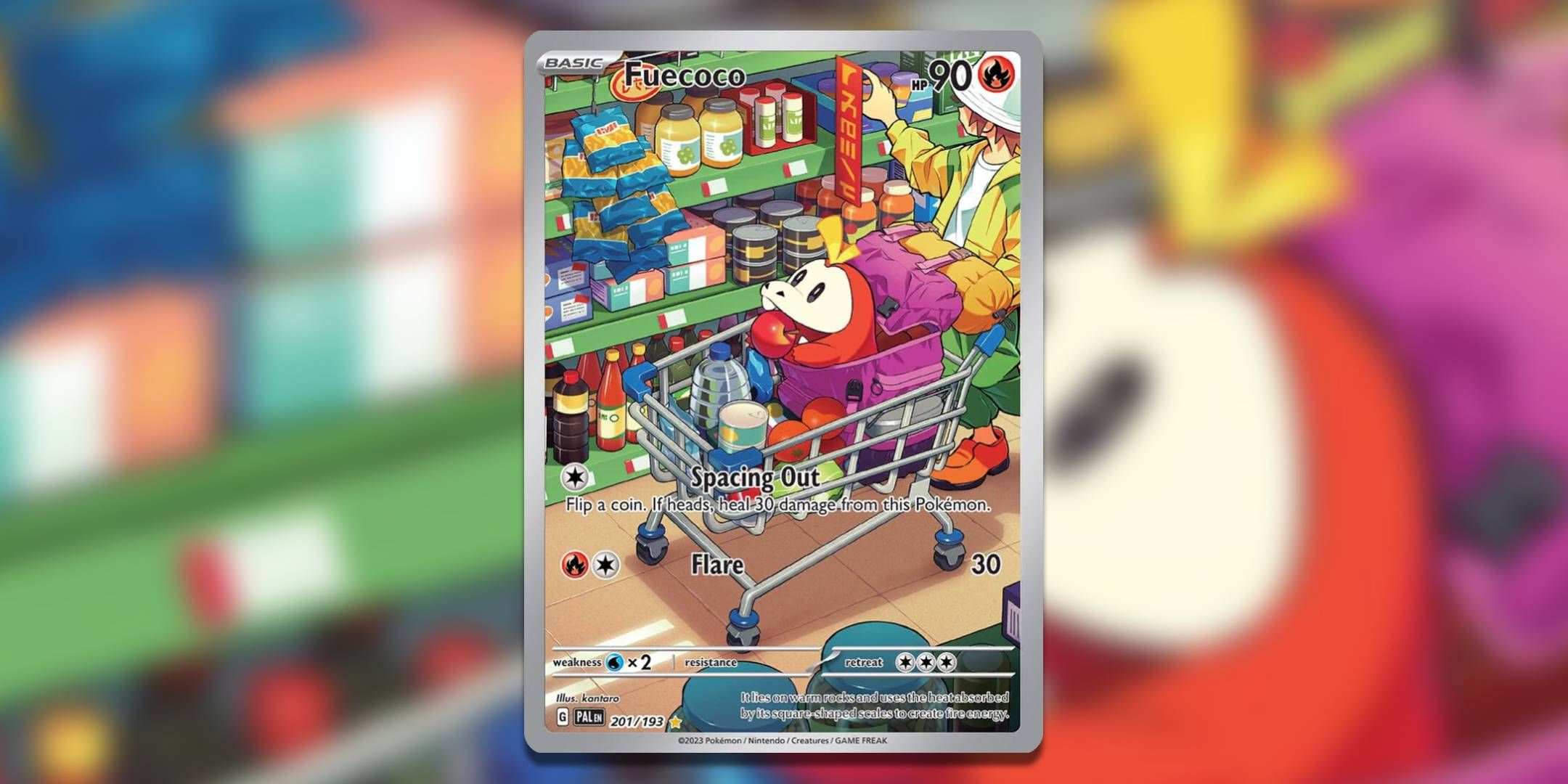 The Pokemon TCG card Fuecoco by Kantaro.