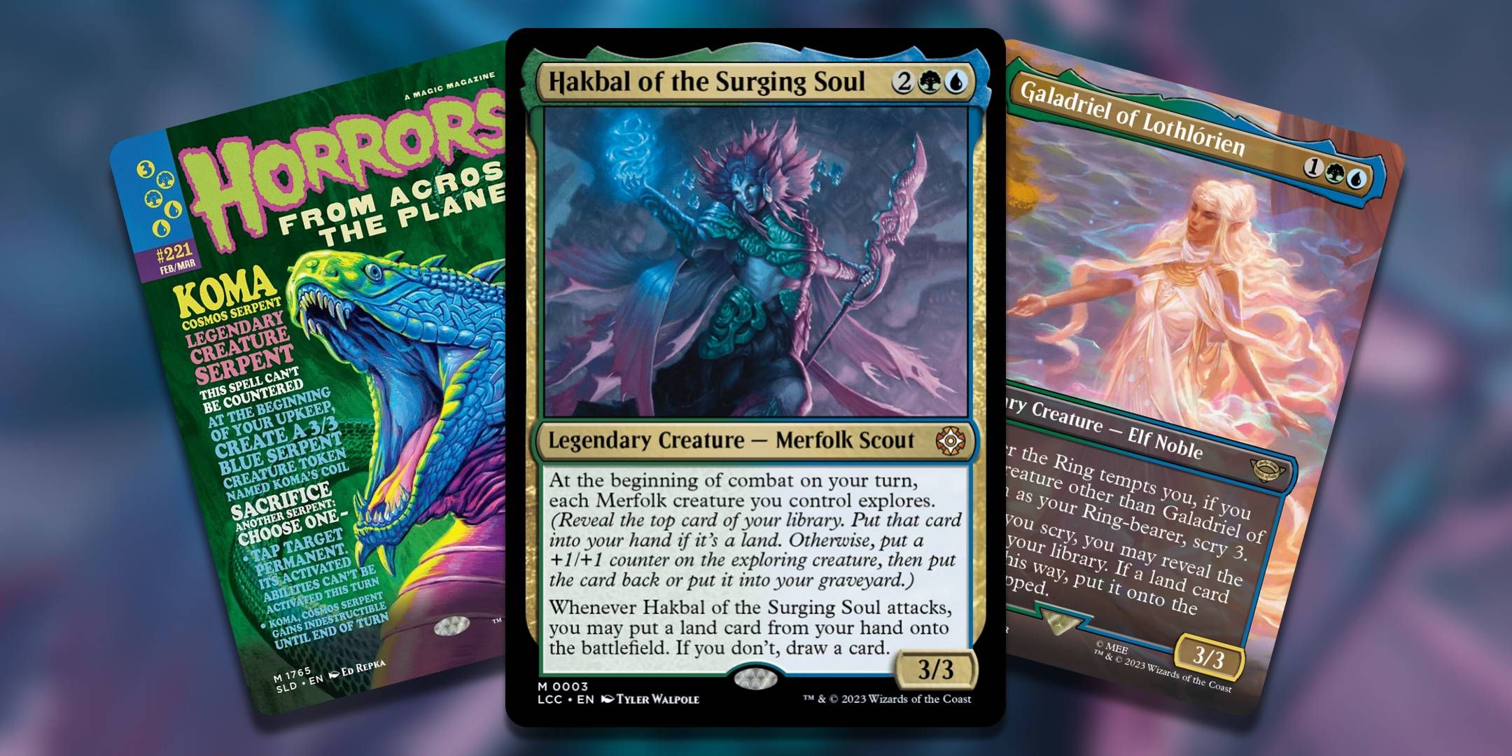 Three of the best simic commanders in Magic The Gathering.