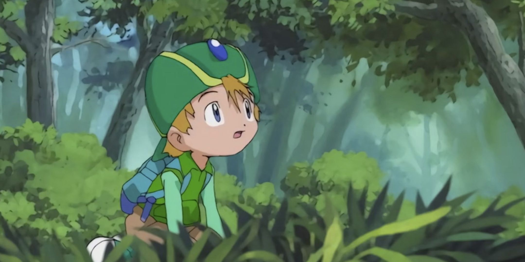 TK seeing snow in the summer in Digimon.